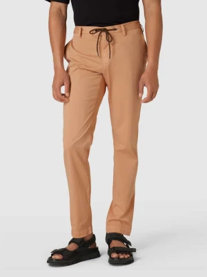 Spodnie materiałowe o kroju regular fit z tunelem model ‘JUMP’ Alberto