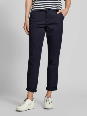 Spodnie materiałowe o kroju regular fit z wpuszczanymi kieszeniami MORE & MORE