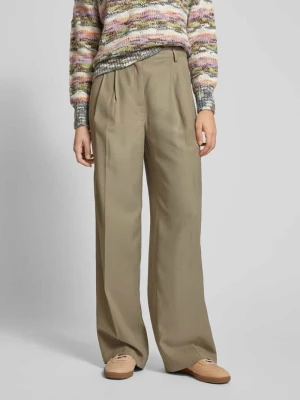 Spodnie materiałowe o kroju regular fit z zakłądkami w pasie Jake*s Casual