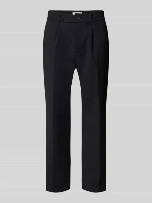 Spodnie materiałowe o kroju regular fit z zakładkami w pasie model ‘Marc’ casual friday