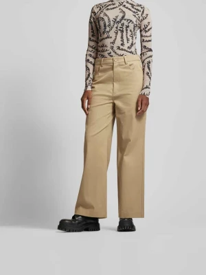 Spodnie materiałowe o kroju relaxed fit w stylu 5 kieszeni Nanushka Beżowy