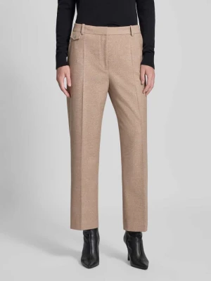 Spodnie materiałowe o kroju relaxed fit z dodatkiem wiskozy model ‘ENORE’ HUGO