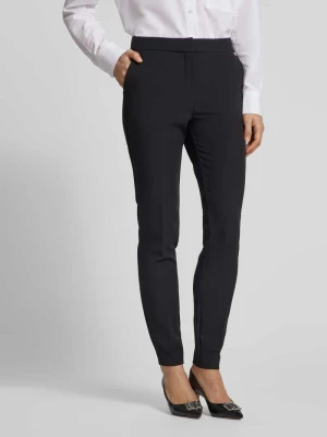 Spodnie materiałowe o kroju skinny fit w kant model ‘Hagonia’ HUGO