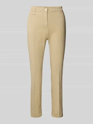 Spodnie materiałowe o kroju skinny fit w kant model ‘STELLA’ CAMBIO
