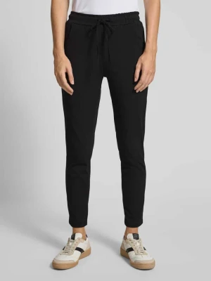 Spodnie materiałowe o kroju skinny fit z elastycznym pasem ZABAIONE