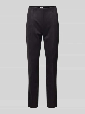 Spodnie materiałowe o kroju skinny fit z ozdobnymi szwami Christian Berg Woman