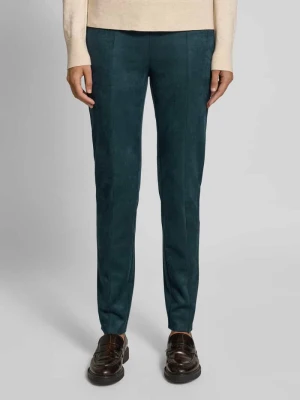 Spodnie materiałowe o kroju skinny fit z ozdobnymi szwami Christian Berg Woman