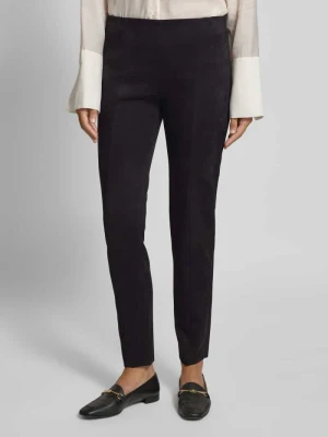 Spodnie materiałowe o kroju skinny fit z ozdobnymi szwami Christian Berg Woman