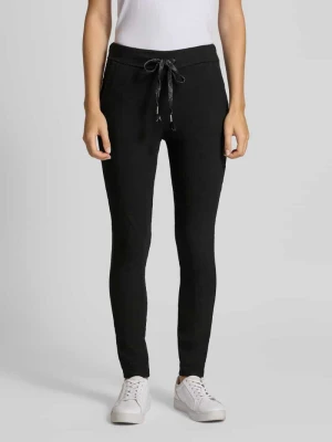 Spodnie materiałowe o kroju skinny fit z tunelem ZABAIONE