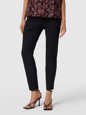 Spodnie materiałowe o kroju skinny fit z wszytym zamkiem błyskawicznym model ‘KESLINA’ Lauren Ralph Lauren