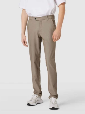 Spodnie materiałowe o kroju slim fit w jednolitym kolorze model ‘MARCO’ jack & jones