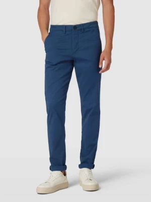 Spodnie materiałowe o kroju slim fit w jednolitym kolorze model ‘Miles’ Selected Homme