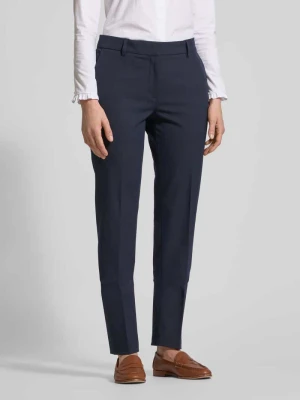 Spodnie materiałowe o kroju slim fit w kant Christian Berg Woman Selection