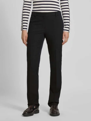 Spodnie materiałowe o kroju slim fit w kant Christian Berg Woman Selection