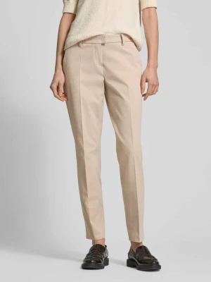 Spodnie materiałowe o kroju slim fit w kant Windsor