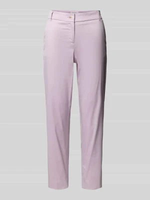 Spodnie materiałowe o kroju slim fit w skróconym kroju Christian Berg Woman