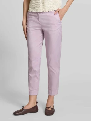 Spodnie materiałowe o kroju slim fit w skróconym kroju Christian Berg Woman