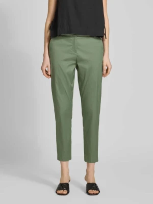 Spodnie materiałowe o kroju slim fit w skróconym kroju Christian Berg Trzcinowy