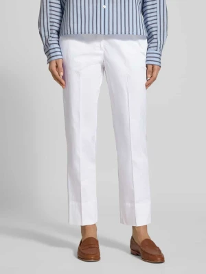 Spodnie materiałowe o kroju slim fit z detalem z logo model ‘Panna’ Joop!