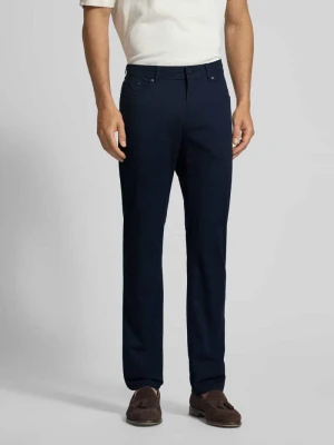 Spodnie materiałowe o kroju slim fit z dodatkiem bawełny ekologicznej i 5 kieszeniami Christian Berg Men