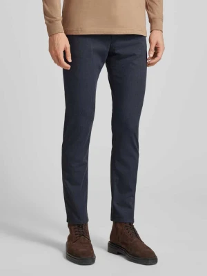 Spodnie materiałowe o kroju slim fit z dodatkiem bawełny model ‘DELAWARE5’ Boss
