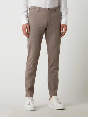 Spodnie materiałowe o kroju slim fit z dodatkiem streczu model ‘CiBrody’ CINQUE