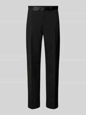 Spodnie materiałowe o kroju slim fit z dodatkiem wiskozy Christian Berg Men