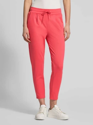 Spodnie materiałowe o kroju slim fit z dodatkiem wiskozy Model 'Kate' Ichi