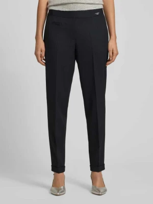 Spodnie materiałowe o kroju slim fit z dodatkiem wiskozy model „KIM” CAMBIO