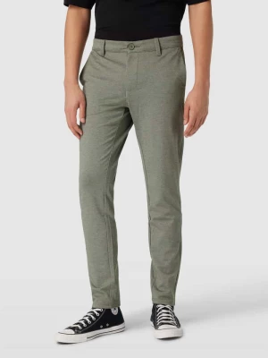 Spodnie materiałowe o kroju slim fit z efektem melanżu model ‘MARK’ Only & Sons