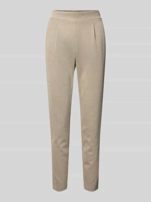 Spodnie materiałowe o kroju slim fit z elastycznym pasem model ‘Kate’ Ichi