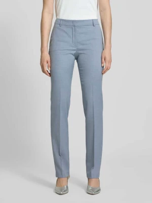 Spodnie materiałowe o kroju slim fit z fakturowanym wzorem Christian Berg Woman Selection