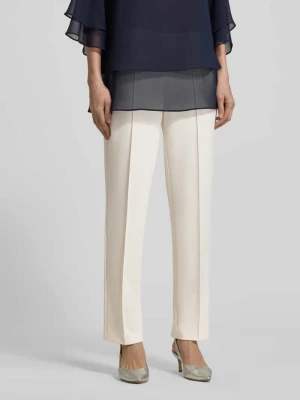 Spodnie materiałowe o kroju slim fit z kieszeniami w ramkach Vera Mont