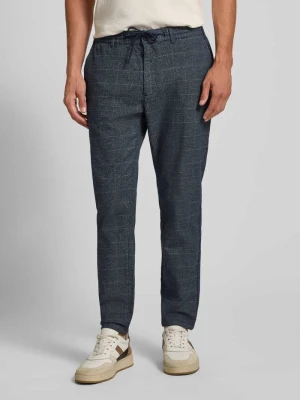 Spodnie materiałowe o kroju slim fit z mieszanki bawełny z tunelem MCNEAL
