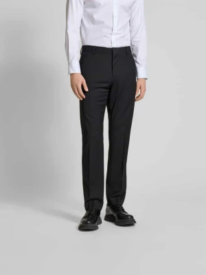 Spodnie materiałowe o kroju slim fit z mieszanki wełny Filippa K Czarny