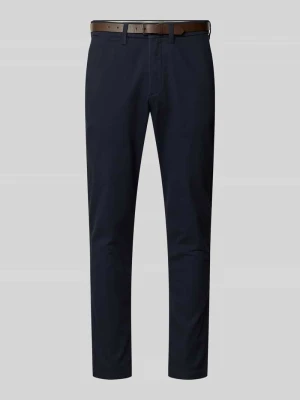 Spodnie materiałowe o kroju slim fit z odpinanym paskiem model ‘Marco’ jack & jones