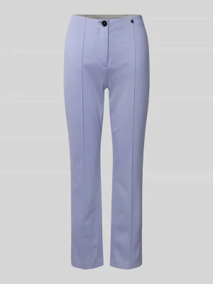 Spodnie materiałowe o kroju slim fit z ozdobnymi szwami Marc Cain