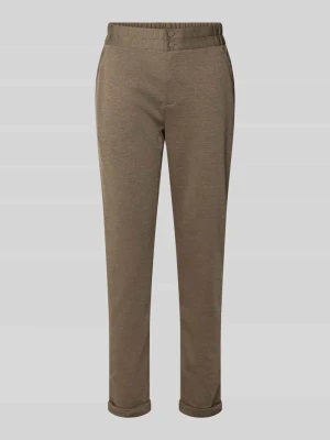 Spodnie materiałowe o kroju slim fit z przeszytymi brzegami model ‘Nanni’ FREE/QUENT