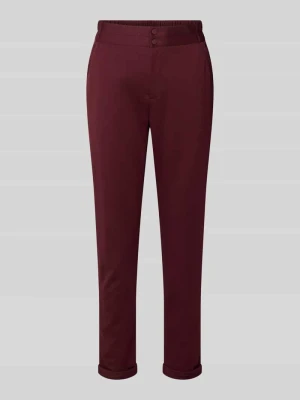 Spodnie materiałowe o kroju slim fit z przeszytymi brzegami model ‘Nanni’ FREE/QUENT