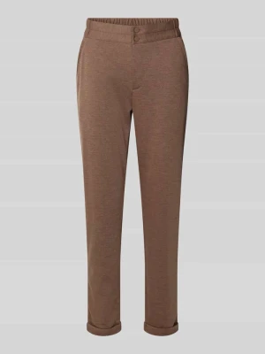 Spodnie materiałowe o kroju slim fit z przeszytymi brzegami model ‘Nanni’ FREE/QUENT