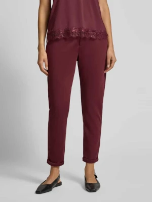 Spodnie materiałowe o kroju slim fit z przeszytymi brzegami model ‘Nanni’ FREE/QUENT