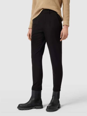 Spodnie materiałowe o kroju slim fit z wpuszczanymi kieszeniami model ‘Lisa’ Object