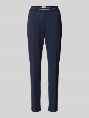 Spodnie materiałowe o kroju slim fit z zakładkami w pasie model ‘Lillyth’ Raphaela By Brax