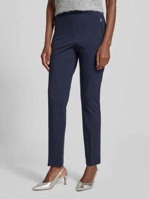 Spodnie materiałowe o kroju slim fit z zakładkami w pasie model ‘Lillyth’ Raphaela By Brax