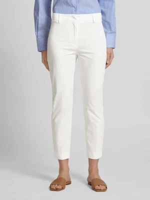 Spodnie materiałowe o kroju slim fit ze szlufkami na pasek model ‘CECCO’ Weekend Max Mara
