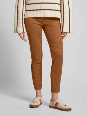 Spodnie materiałowe o kroju slim fit ze szwem działowym Christian Berg Woman