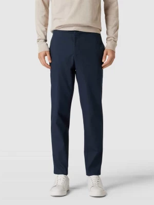 Spodnie materiałowe o kroju slim tapered fit z elastycznym pasem model ‘DANN’ Selected Homme