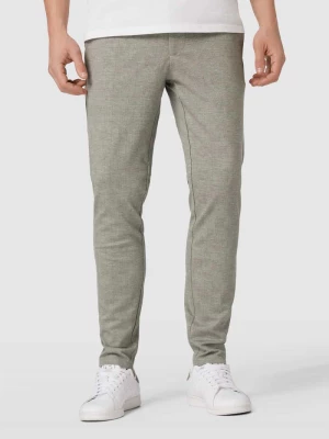 Spodnie materiałowe o kroju slim tapered fit z wpuszczanymi kieszeniami model ‘MARK’ Only & Sons