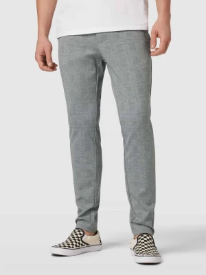 Spodnie materiałowe o kroju slim tapered fit z wpuszczanymi kieszeniami model ‘MARK’ Only & Sons