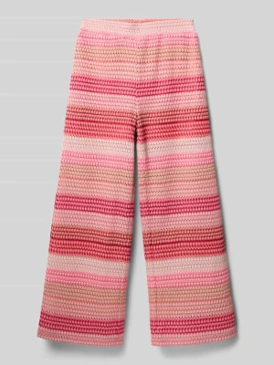 Spodnie materiałowe o kroju straight fit w wyglądzie dzianiny Garcia